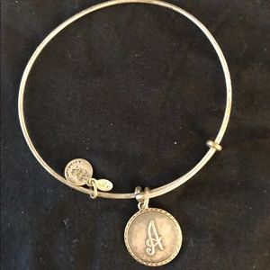 Alex and Ani A initial bracelet